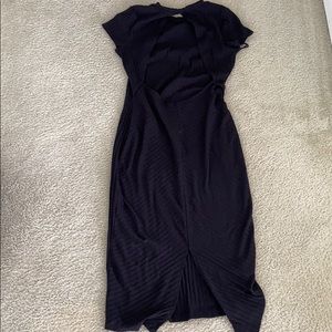 Open back long dress